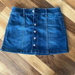 Denim AE stretch mini skirt